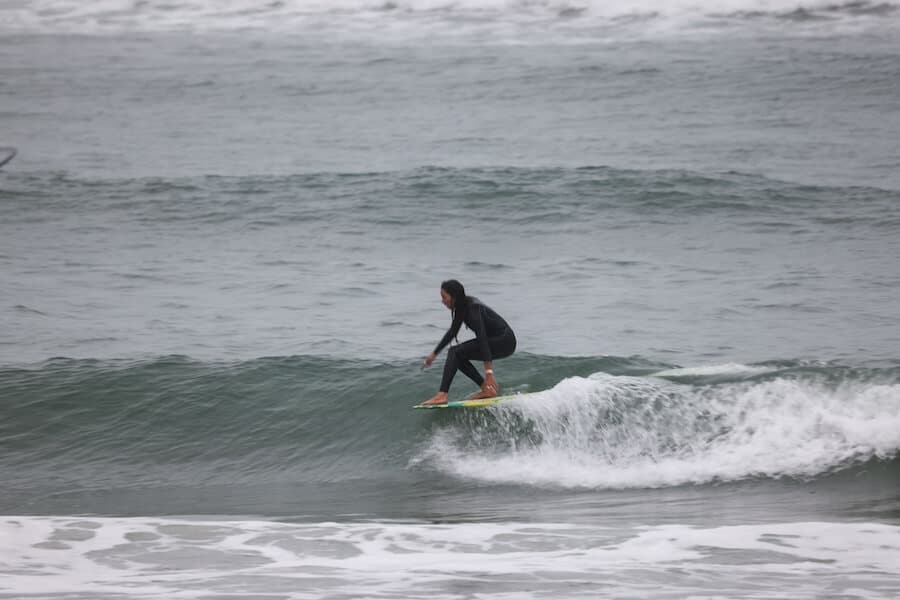 Surfer silhouette